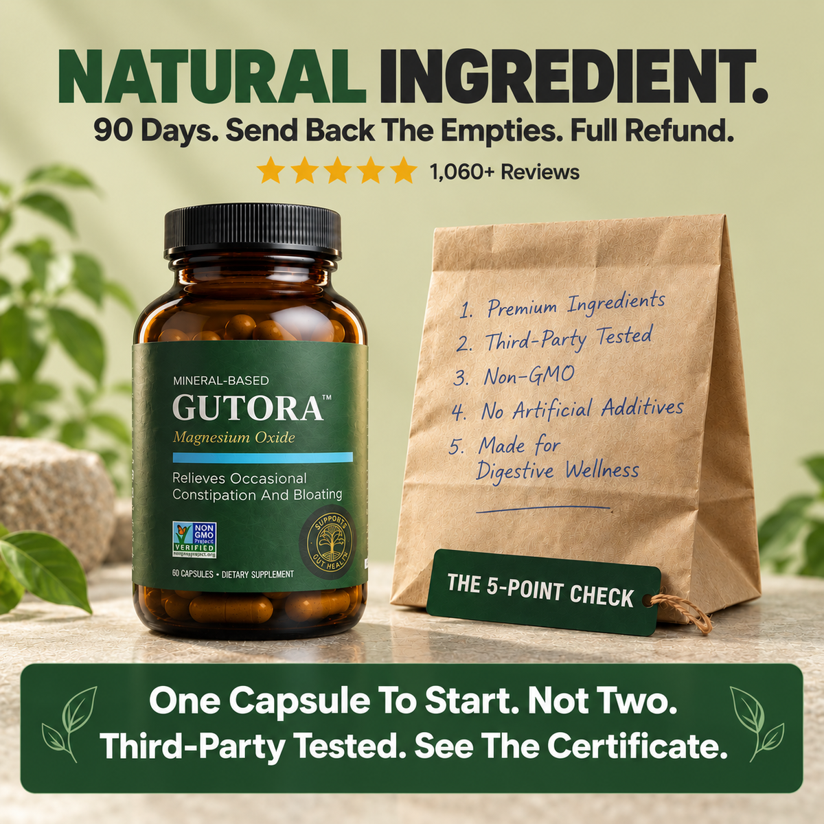GUTORA™ America's #1 Acid-Activated Magnesium Oxide